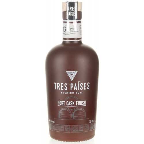 Tres Países Port Cask Finish Rum 40% 0.70 | Banneke